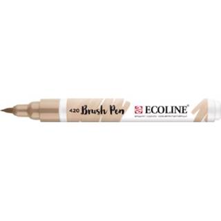 👉 Beige bruin stuks active ecoline brushpen- 420 8712079406356