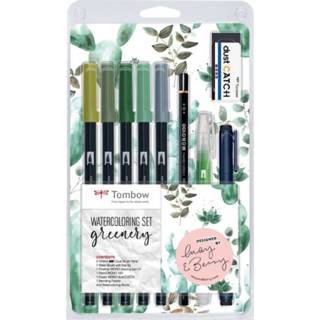 👉 Groen stuks active Tombow watercoloring set- Greenery 4003198130258