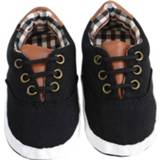 👉 Babyschoenen zwart canvas active baby's peuters Peuter Sneaker, Schoenmaat: 13cm (Zwart)