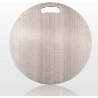 👉 Snijplank active 304 roestvrijstalen ronde Home Kitchen snijplank, afmeting: 40x40cm