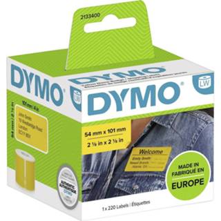 👉 Verzendetiket geel DYMO 101 x 54 mm 220 stuk(s) 2133400 Verzendetiketten, Etiketten voor naambordjes 3026981334009