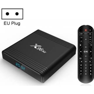 👉 Mediaspeler s active X96 Air 4K Smart TV BOX Android 9.0 met afstandsbediening, Quad-core Amlogic S905X3, RAM: 2GB, ROM: 16GB, Dual Band WiFi, EU-stekker