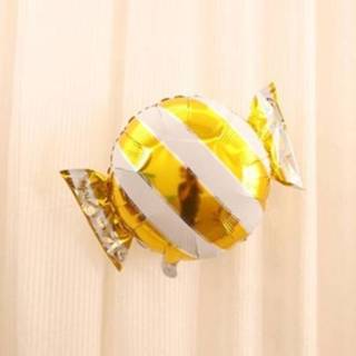 👉 Snoep active Aluminiumfolie Ballon Decoratie Vakantie Feest Aankleden Arrangement (Goud-Twill Snoep)