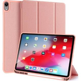 👉 Rose goud Dux Ducis Domo iPad Air 4 Tri-Fold Folio Hoesje - Gold 5712579952554