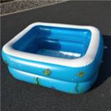 👉 Opblaasbare zwembad active Huishoudenkinderen 1.1m Twee Lagen Rechthoekig Opblaasbaar Afdrukken, Grootte: 110 * 90 40cm