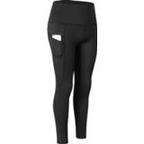 👉 Panty's zwart m active Superhoge taille schuine zak Stretch sneldrogende panty (kleur: maat: M)