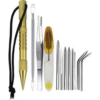 👉 Naald goud active Paraplutouw Marlin Spike Armband DIY Weefgereedschap, Specificatie: 12 stuks / set