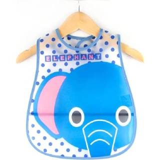 👉 Handdoek blauwe active kinderen Bib wegwerp waterdichte speeksel voor (blauwe olifant)