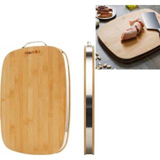 👉 Snijplank hout active Home Keuken Ovaal Snijden Snijplank, Afmeting: 36x26x3.4cm