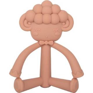 👉 Bijtring siliconen active baby's kinderen 2 STKS Driedimensionale Cartoon Baby Molaire Staven Speelgoed Moeder En Kind Levert (Koffie Schapen)