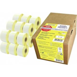 👉 Etiket wit papier Avery-Zweckform AS0722390 Etiketten 89 x 36 mm 4680 stuk(s) Permanent Adresetiketten 4004182617823