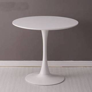 👉 Ronde tafel wit houten active Home Round Table Coffee Shop Simple Leisure tafel, kleur: (60cm)