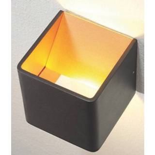 👉 Wand lamp goud zwart Artdelight Wandlamp Fulda 10x10 cm 8719831733606