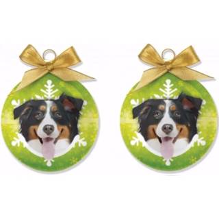 👉 Kerstversiering 3x stuks dieren kerstballen Berner Sennen honden 8 cm