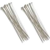 👉 Kabelbinder wit 200x kabelbinders tie-wraps 3,6 x 200 mm