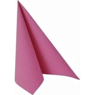 👉 Servet magenta roze papieren papier 20x Fuchsia Kleuren Thema Servetten 33 X Cm - Wegwerp Servetjes Versieringen/decoraties 8718758437253