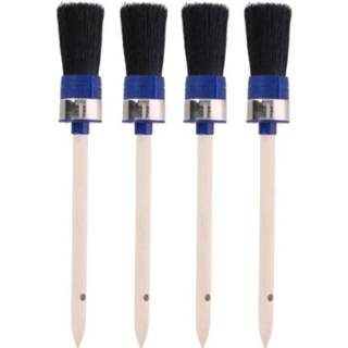 👉 Ronde verfkwast Set van 4x - D 3 x 24 cm Waterbasis Verfkwasten 8720147925906