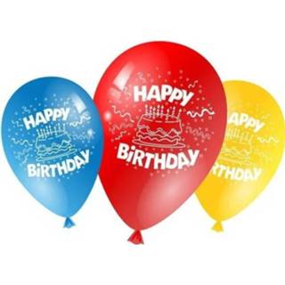 👉 Ballon Gekleurde verjaardags ballonnen 50x stuks