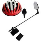 Helm Helmet Mounted Rear View Mirror Cycling Accessory 360 Rotation Universal Flat Lightweight Mountain Bike