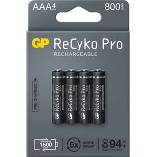 👉 Batterij active GP ReCyko Pro AAA batterijen 800 mAh (4) 4891199186912