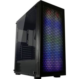 👉 Stoffilter zwart LC Power Gaming 800B Midi-tower Gaming-behuizing Geïntegreerde verlichting, Zijvenster, 4260070127762