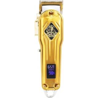 👉 Tondeuse metalen goud active VGR V-267 10W USB met LED digitaal display en 5 versnellingen (goud)
