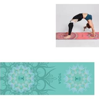 👉 Antislip yogamat active Draagbaar bedrukt voor milieubescherming, afmeting: 185 x 63 cm (poederbitlijn)