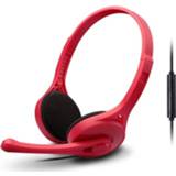 👉 Computerspel rood active Edifier K550 3,5 mm stekker Bedrade draadbediening Stereo Headset met microfoon, kabellengte: 2 m (China rood)