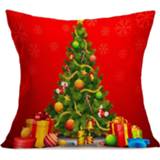 👉 Sofa active Christmas Festival Pattern Car Kussensloop met decoratieve hoofdsteunen Home kussensloop, maat: 43 * 43cm