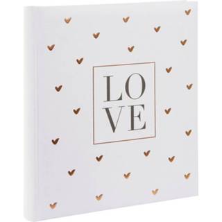 👉 Goldbuch 08173 Fotoalbum (b x h) 30 cm x 31 cm Wit, Rose gold 60 bladzijden