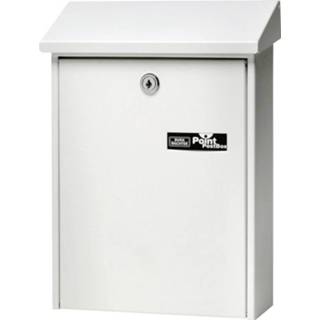 👉 Brievenbus wit plaatstaal Burg Wächter DAILY 5861 W Sleutelslot 4003482610503
