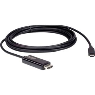 👉 Zwart ATEN USB-C Aansluitkabel 2.70 m UC3238 [1x stekker - 1x HDMI-stekker] 4719264647628