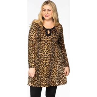 👉 Tuniek bruin wide bottom LEOPARD 54/56 brown