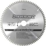 👉 Zaag blad Silverline TCT UPVC Frame Cirkelzaagblad - Ø250 mm. 80 Tanden Asgat 30, 25.4, 20 en 16 5055058121110