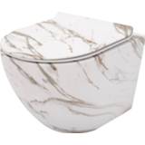 👉 Wandcloset REA Carlo Rimless 49.5 cm. Soft-Close Zitting - Lava Mat 5902557365784