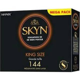 👉 Condoom polyisopreen 144 transparant Mates Skyn King Size Latexvrije Condooms Grootverpakking 3532281238904