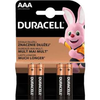 Batterij Duracell Simply LR03 AAA Batterijen 4-Pack 5000394002449