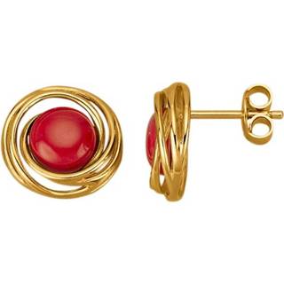 👉 Oorsteker rood zilver vrouwen makkelijk te combineren Oorstekers KLiNGEL 4055707088987