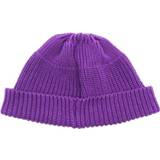 👉 Muts paars active A21 korte retro hiphop gebreide muts, maat: one size (paars)
