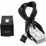 👉 Schakelaar active Auto AUX Adapter Plug + Bedrading Hardheid voor Volkswagen RCD510 / 310/300