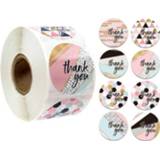 👉 Decoratiesticker active 10 STKS Roll Seal Sticker Bedankt Handgemaakte Bruiloft Decoratie Label, Grootte: 2,5 cm / 1 inch (A-31)