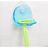 👉 Zuignap blauw active Badkamer Opslag Gereedschap Scheren Scheermes Rek Houder Scheerapparaat Muurhaak Hangers Sucker (Helder Blauw)