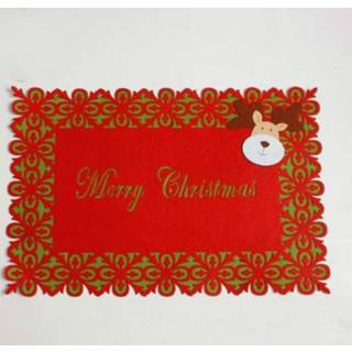 👉 Placemat active 2 STKS Creatieve Kerst Dubbeldekker Tafeldecoratie (Fawn)