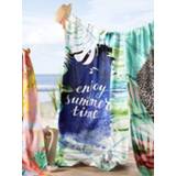 👉 Strandlaken multicolor katoen grafisch unisex Digitale Print Enjoy Summer Kleinmann