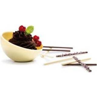 👉 Chocolade mal kunststof transparant 2 Halve Bollen 10cm - Decora 8024622050153