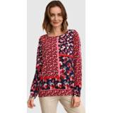 Tuniek met patchworkprint Paola Braam/Marine/Rood