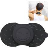 👉 Massager zwart active Lachend gezicht relaxer multifunctionele mini taille rug cervicale wervelkolom schouder en nek (wijsheid zwart)