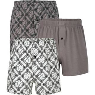 👉 Boxershort grijs katoen mannen gulp met knoop Boxershorts per 3 stuks G Gregory 4055706695193