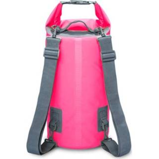 👉 Schouderriem roze active Outdoor waterdichte droge dubbele tas zak, capaciteit: 10L (roze)