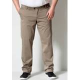 👉 Chino grijs effen Chinobroek met speciale pasvorm Men Plus Taupe 4055706407734